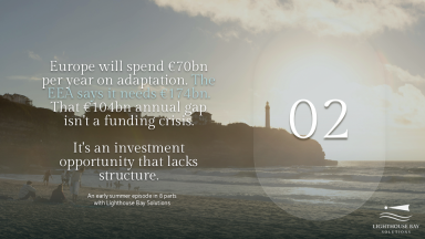 Europe's adaptation finance: A 104bn EUR structural opportunity.
